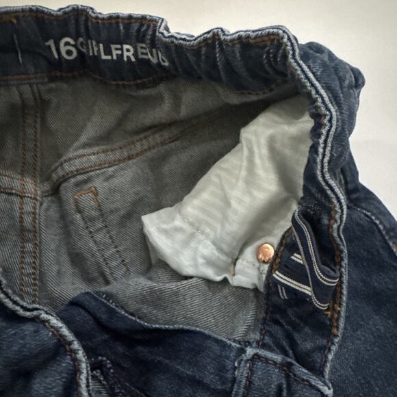 GAP Kids Girlfriend Jeans Girls 16 Adjustable Waist Denim - Picture 4 of 10